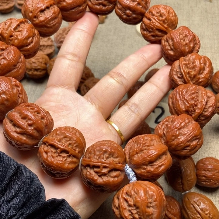 文玩核桃吊坠最***话粗筋八棱