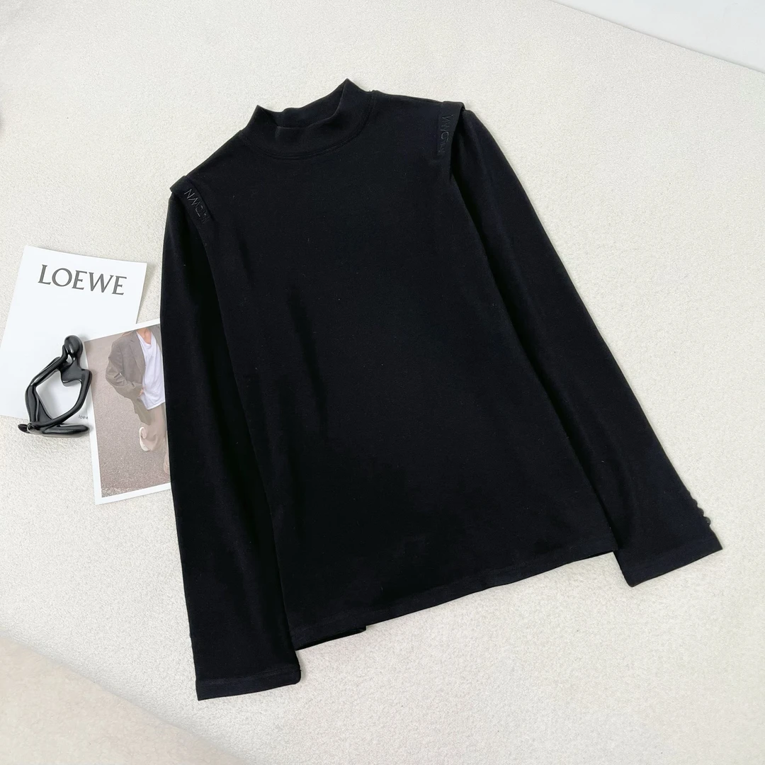 【女王洛克】韩版气质百搭显瘦减龄简约风休闲衫