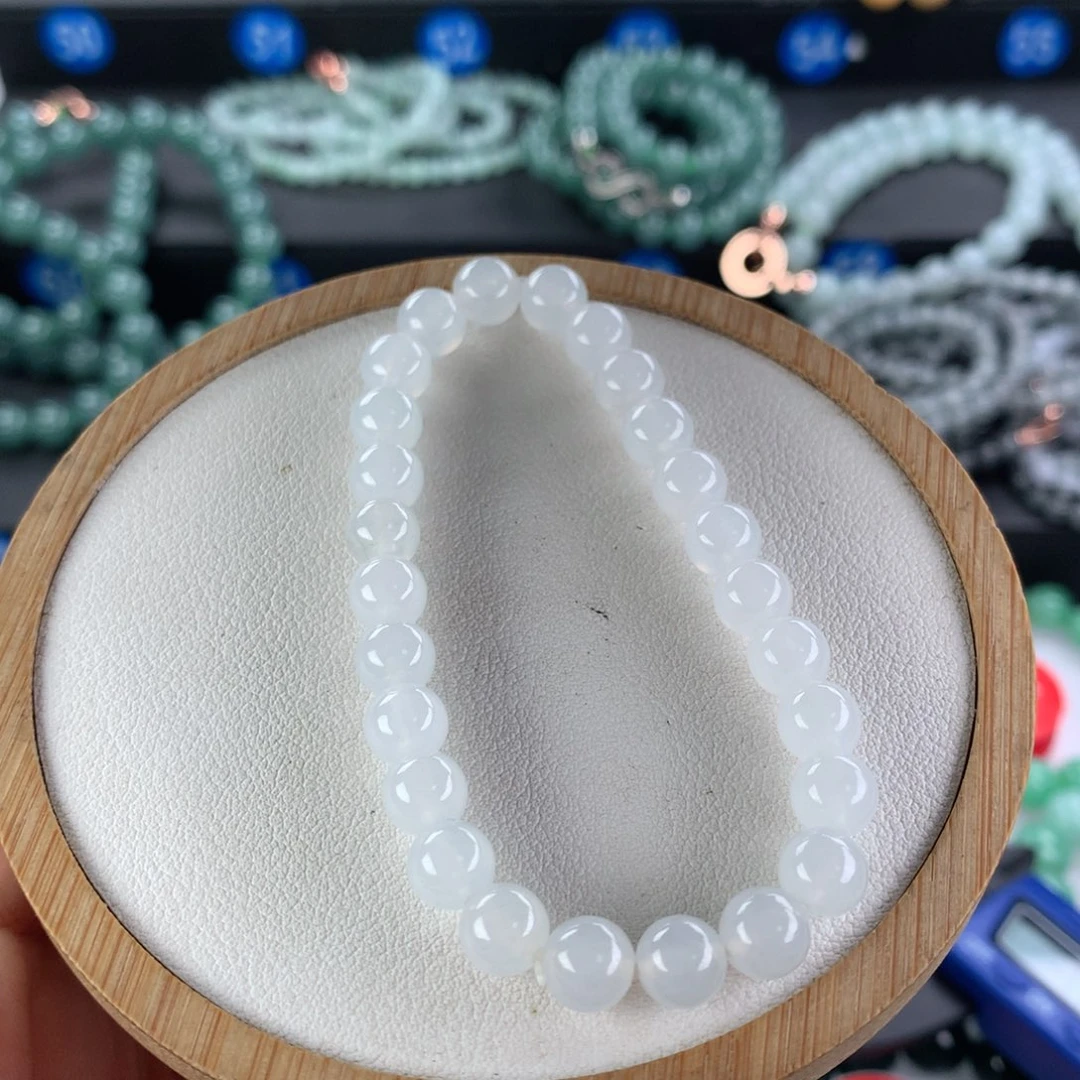 翡翠手链未镶嵌卡7