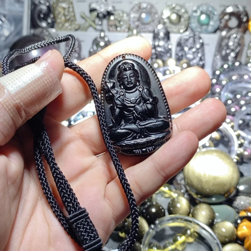 【闪购商品】黑曜岩颈饰未镶嵌遇***人