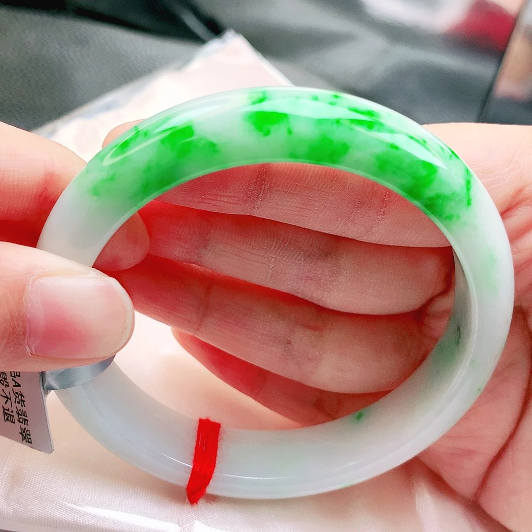 翡翠未镶嵌手镯缅甸天然a货翡翠手镯