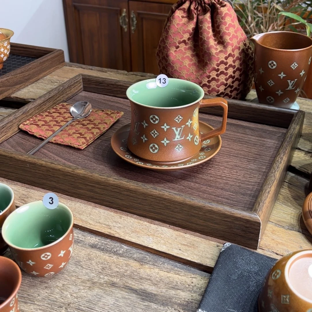 @***哥草木灰老花咖啡杯