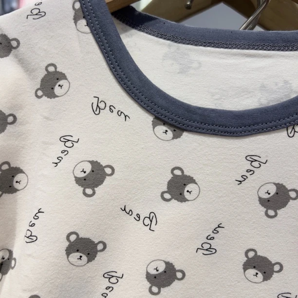 一号链接。儿童家居服秋衣秋裤套装。