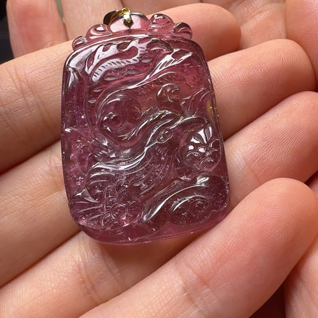 14K金镶嵌颈饰碧玺梦**天