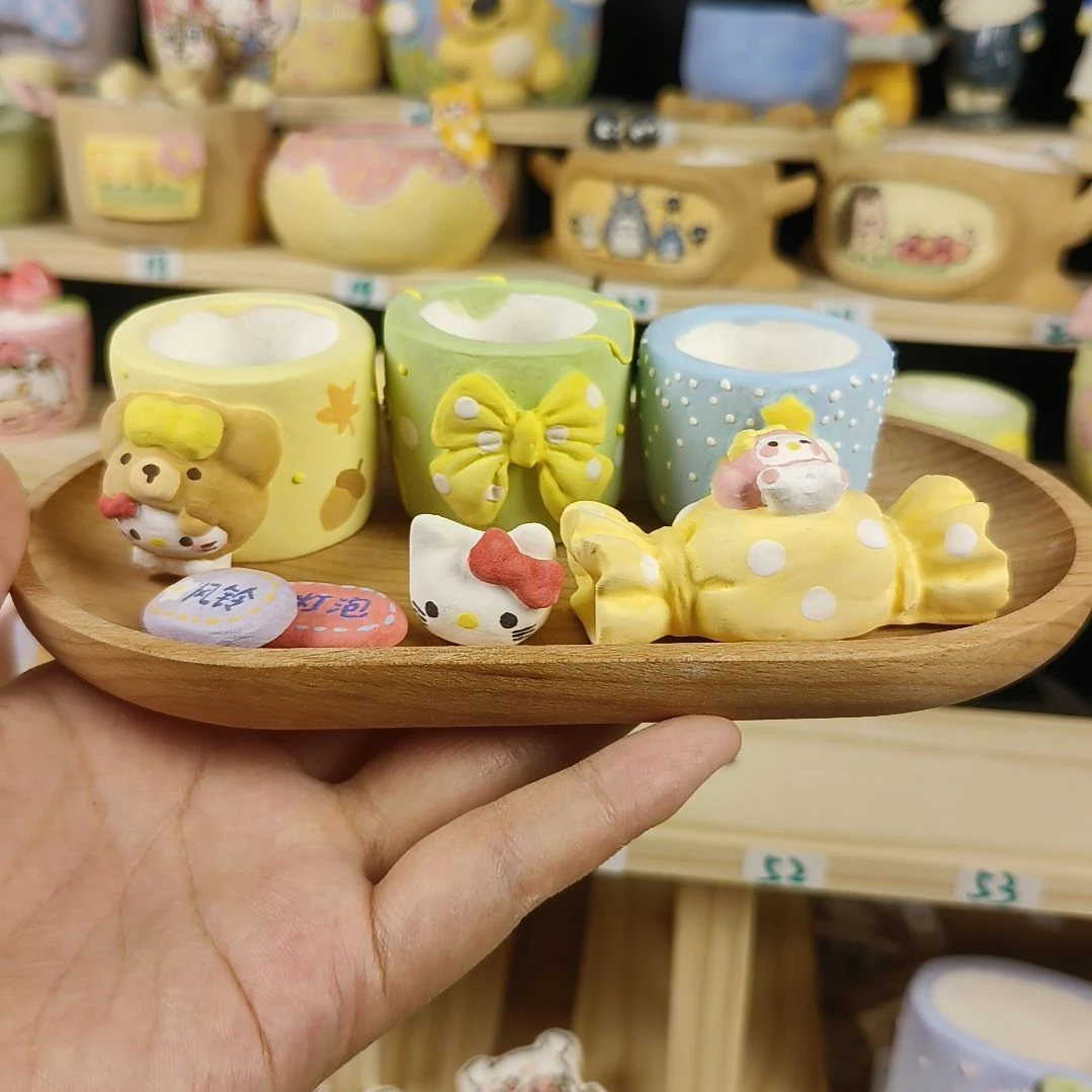 8***菲小熊凯蒂猫花盆组合