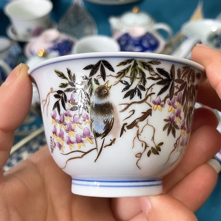 景德镇陶瓷主人杯12344