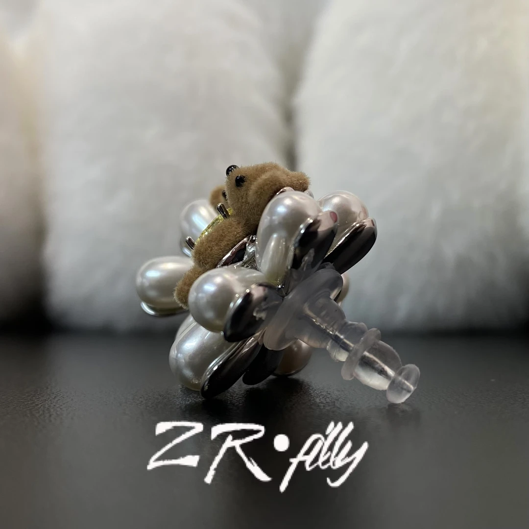 铜合金仿珍珠耳饰 时尚个性耳环3888