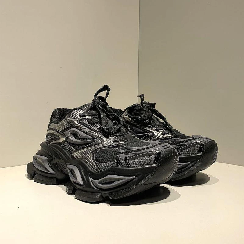 爱赫蒙老爹鞋2025新款爆款男士增高厚底透气运动潮鞋拼接女士老爹