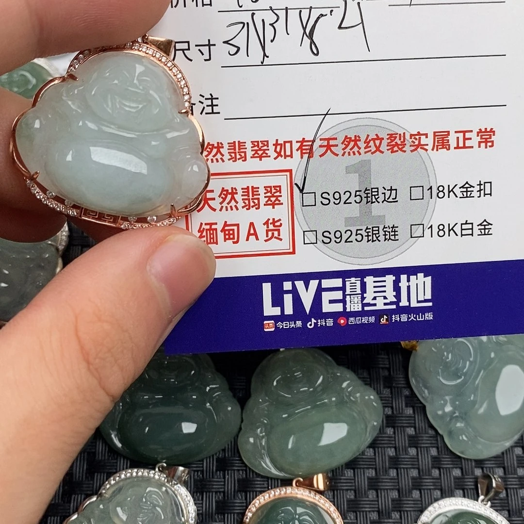 翡翠银S925镶嵌颈饰
