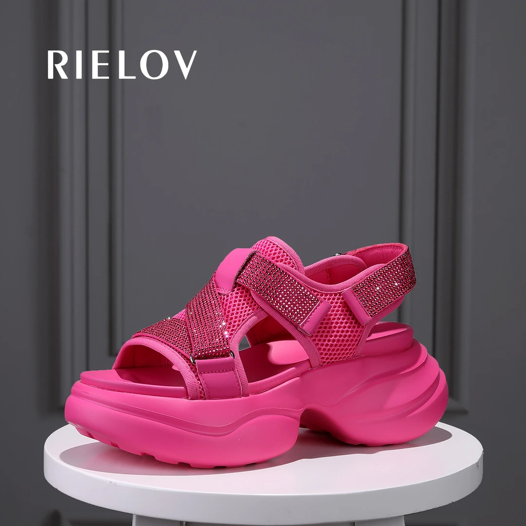 断码●RIELOV增高7.5cm时尚百搭女士凉鞋721-1