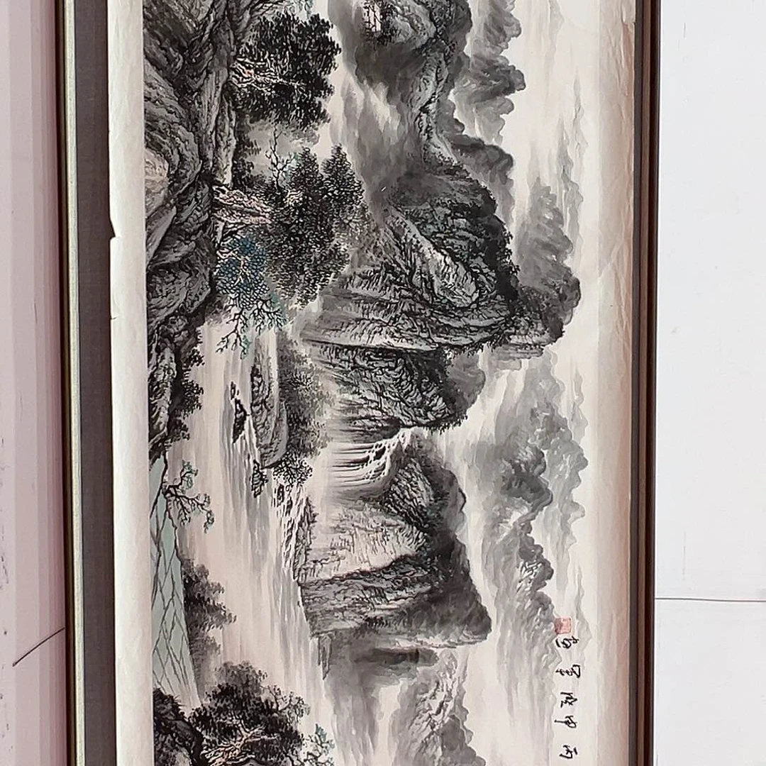 国画崔晓军国画作品带证件资料