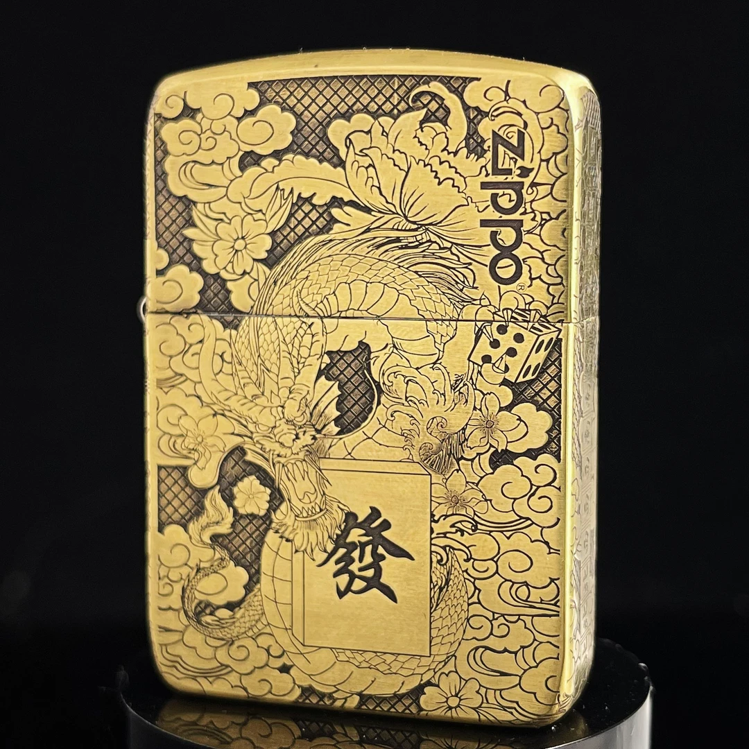 ZIPPO打火机正品1941机型龙凤麻将/送礼收藏【拍/专属】DYJ1