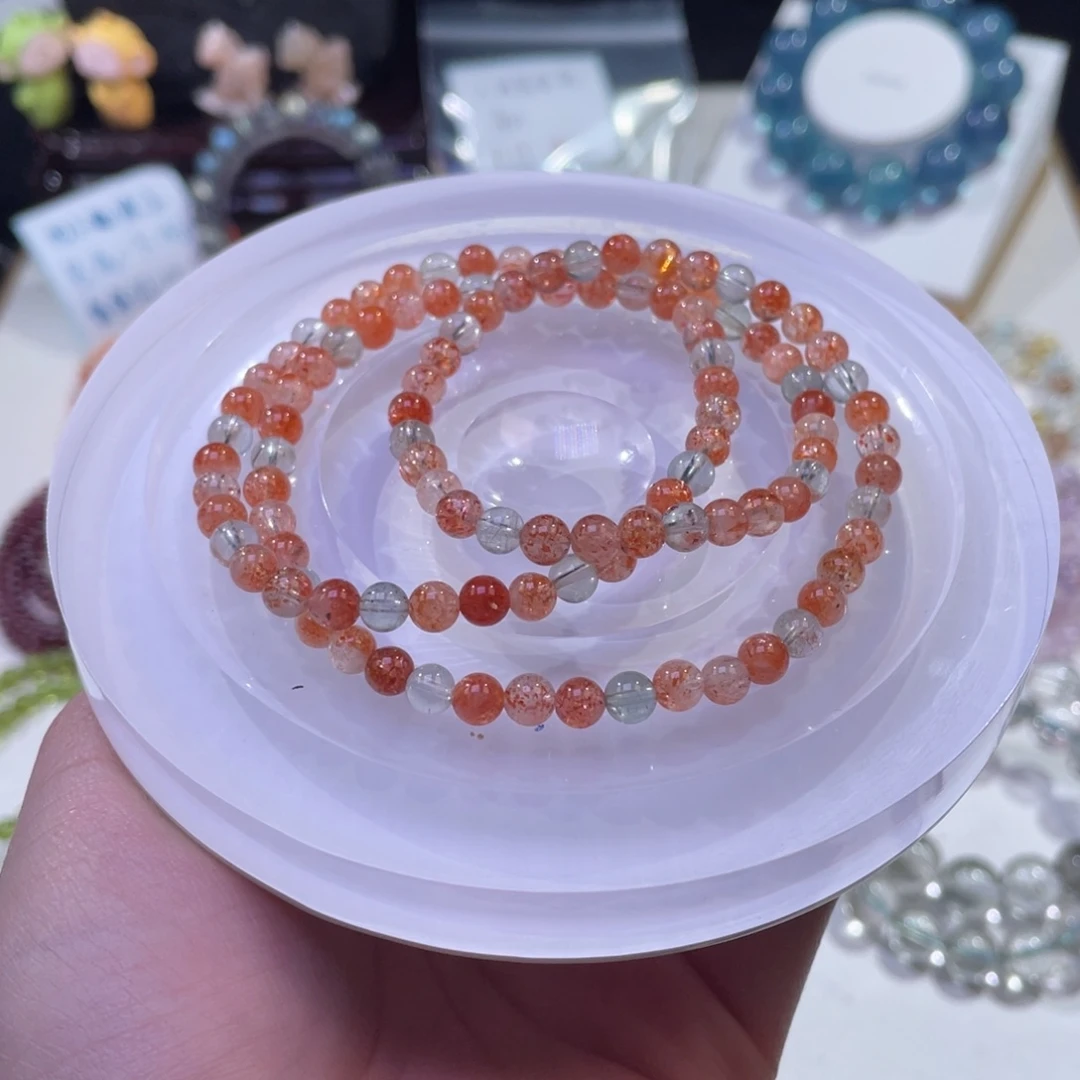 未镶嵌手链水晶糖果渐变阿鲁沙5mm