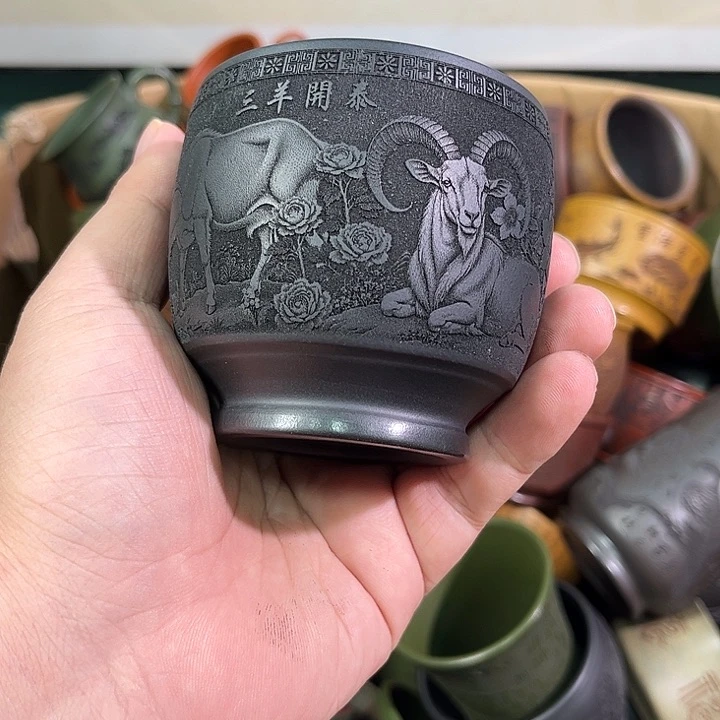 茶杯紫砂全手工紫砂主人杯