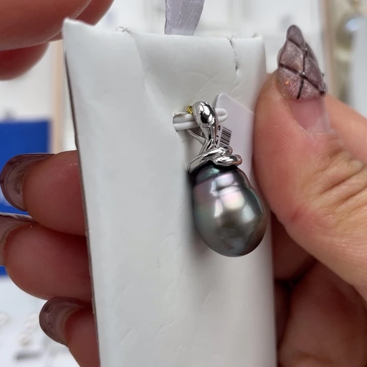 海水珍珠颈饰银S925镶嵌