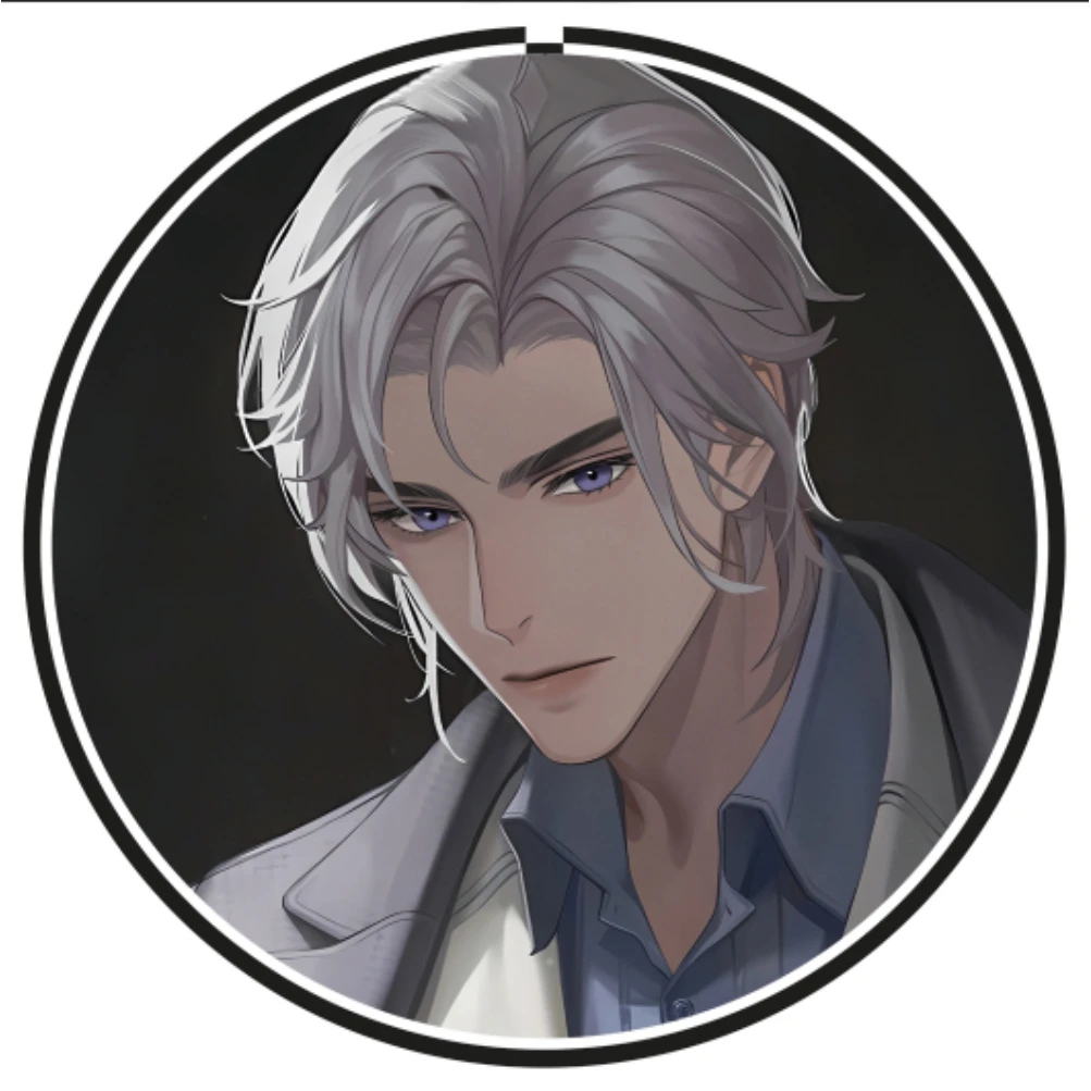 夏萧因75mm渐变吧唧马口铁徽章谷子礼品乙游世界之外夏萧因吧唧