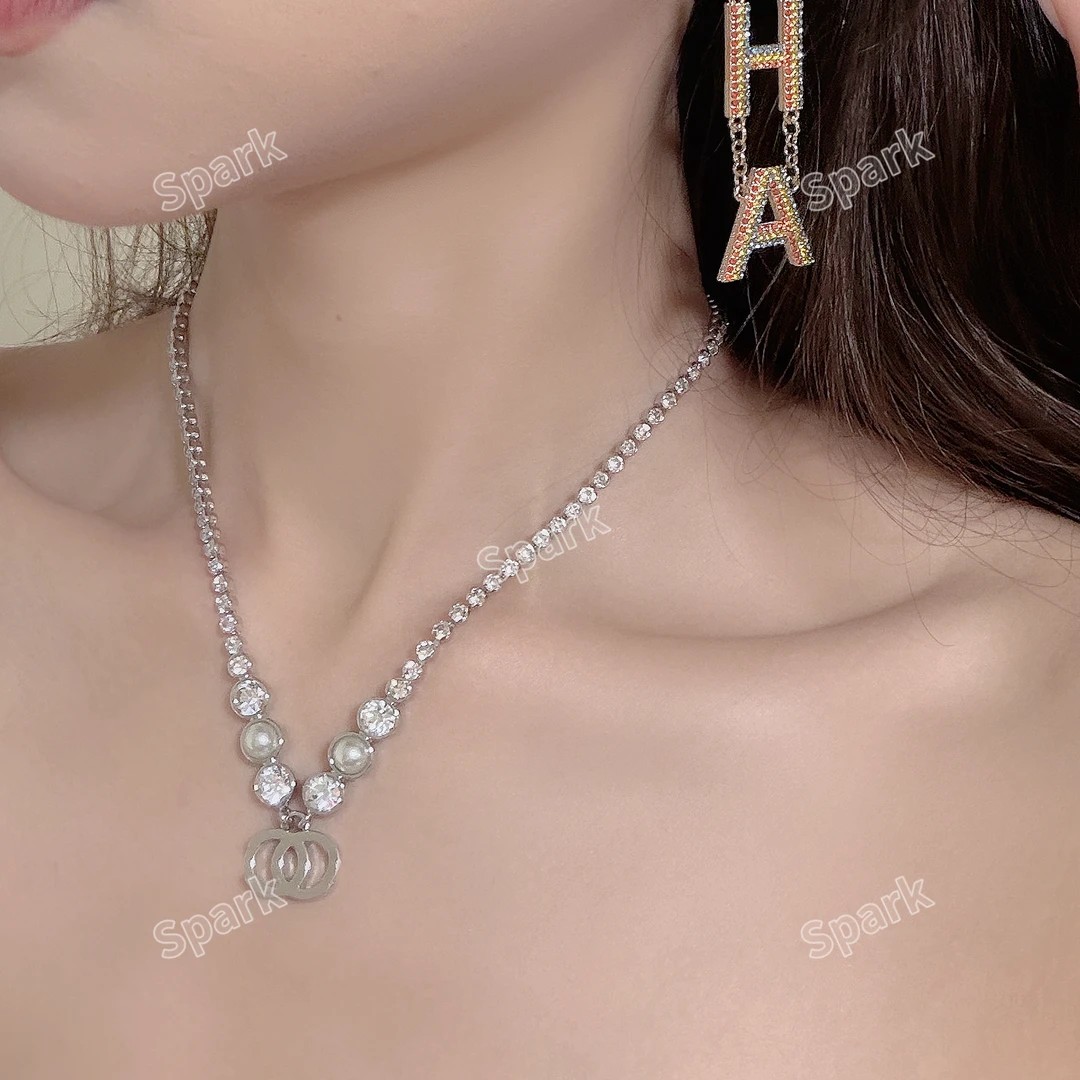 铜合金合成锆石项链 25S C 爆闪 项链 KK112