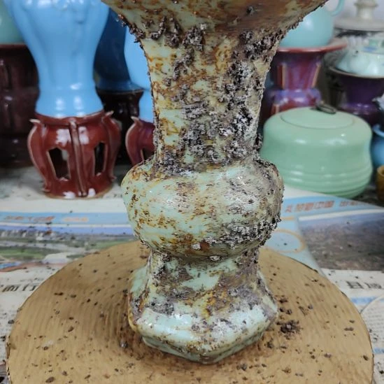 瓷片自选器型官窑生锈瓷