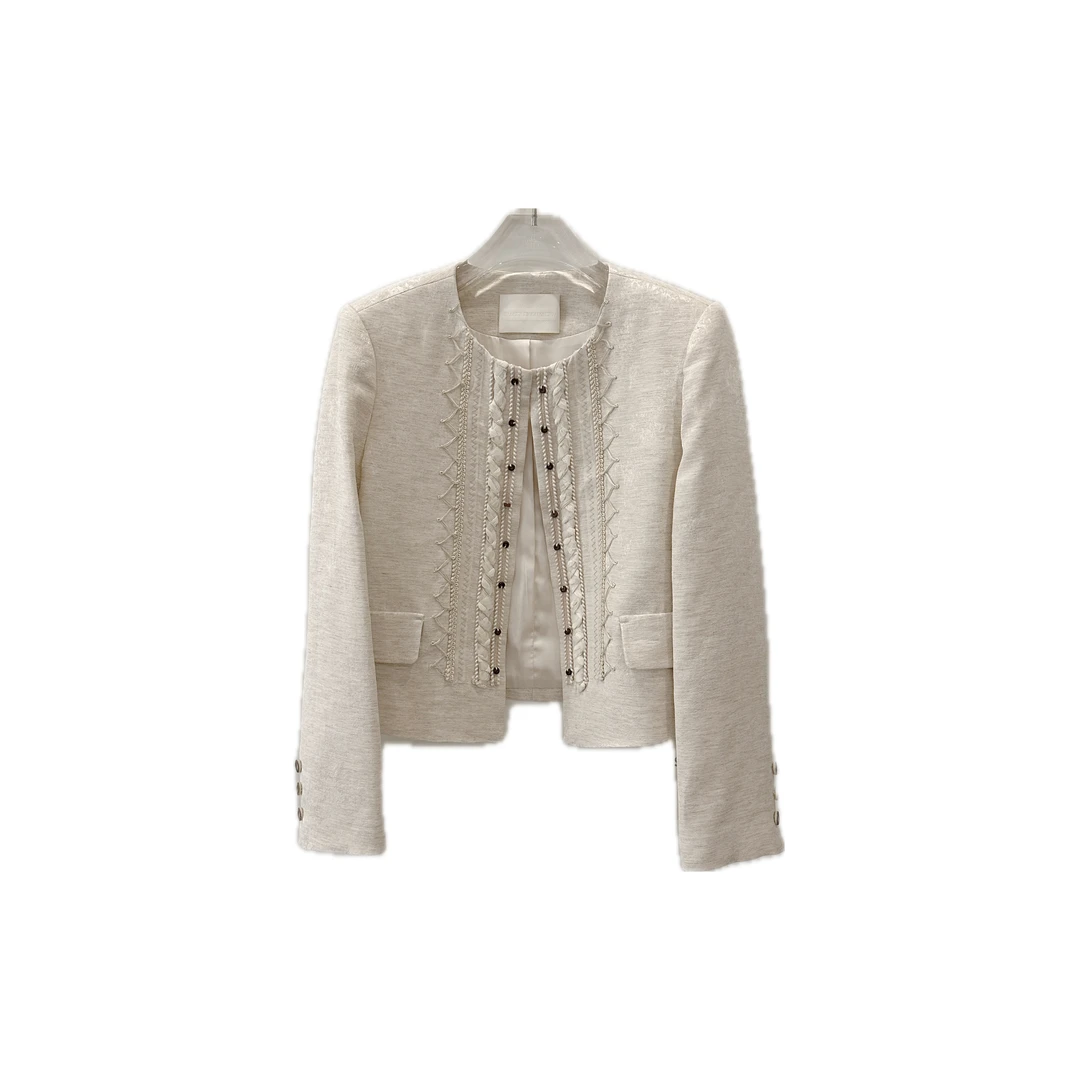 编织小香风外套