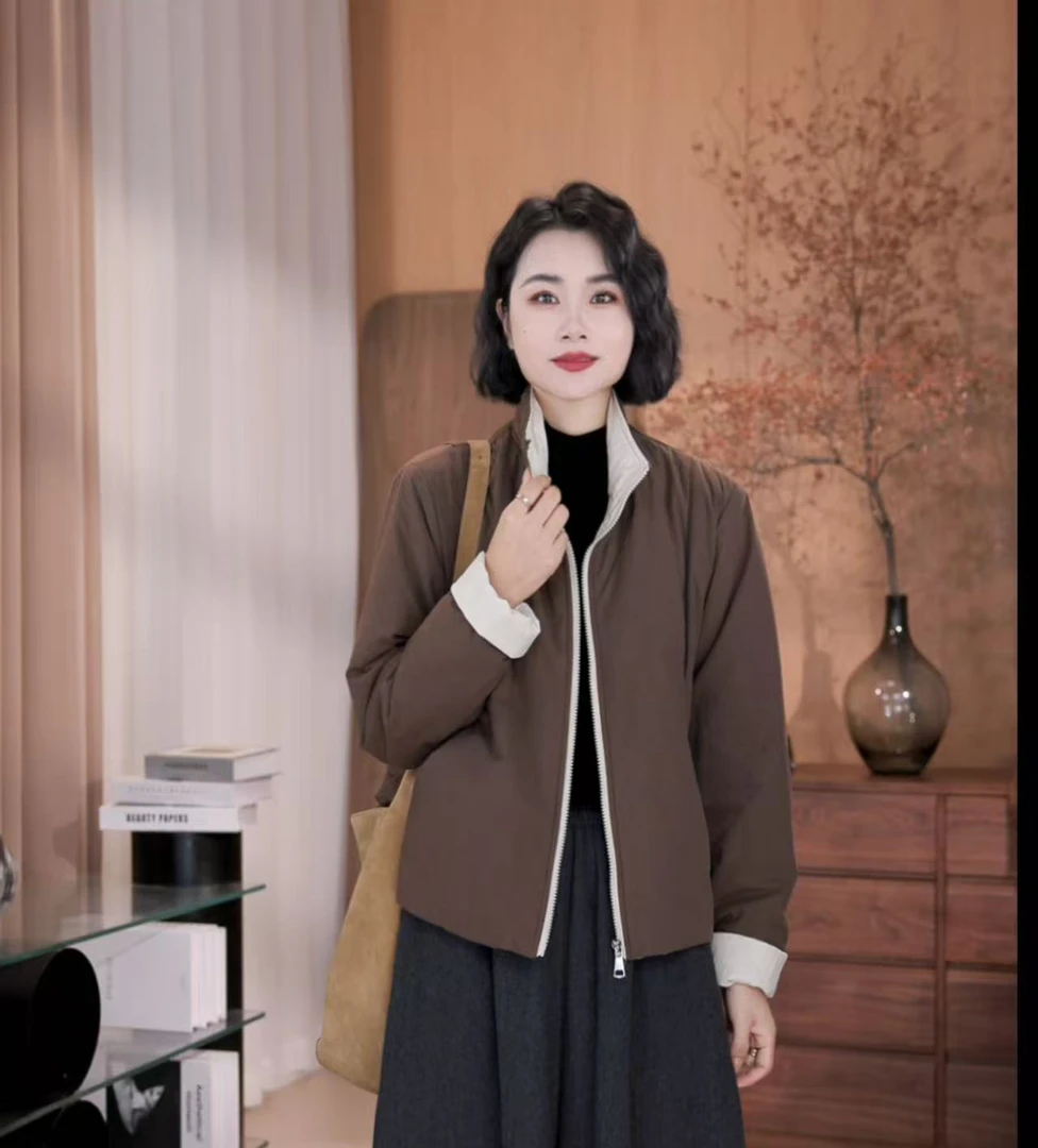 孜禾女士棉衣秋冬短款外套休闲百搭气质时尚女款外套