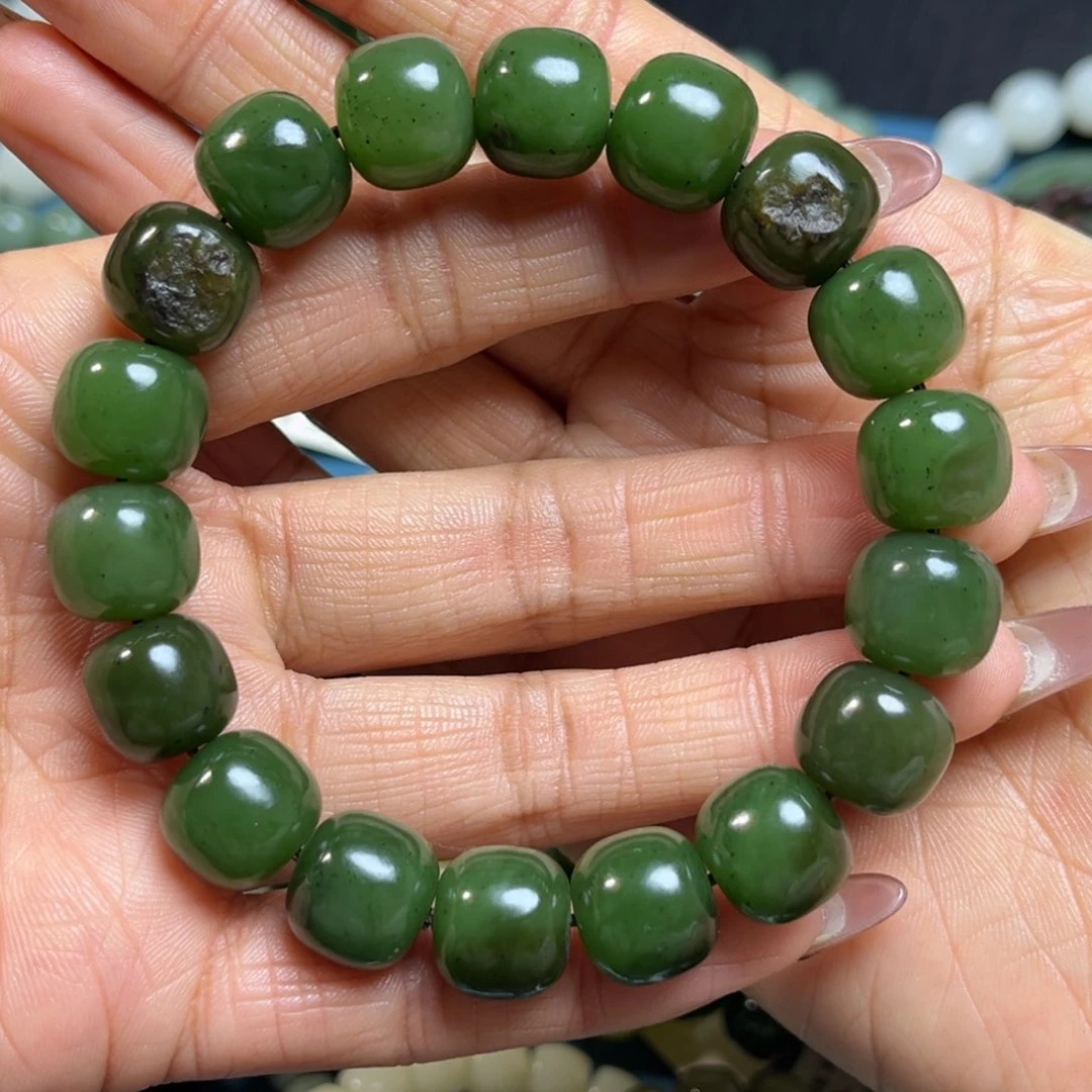 和田玉手串卡13未镶嵌