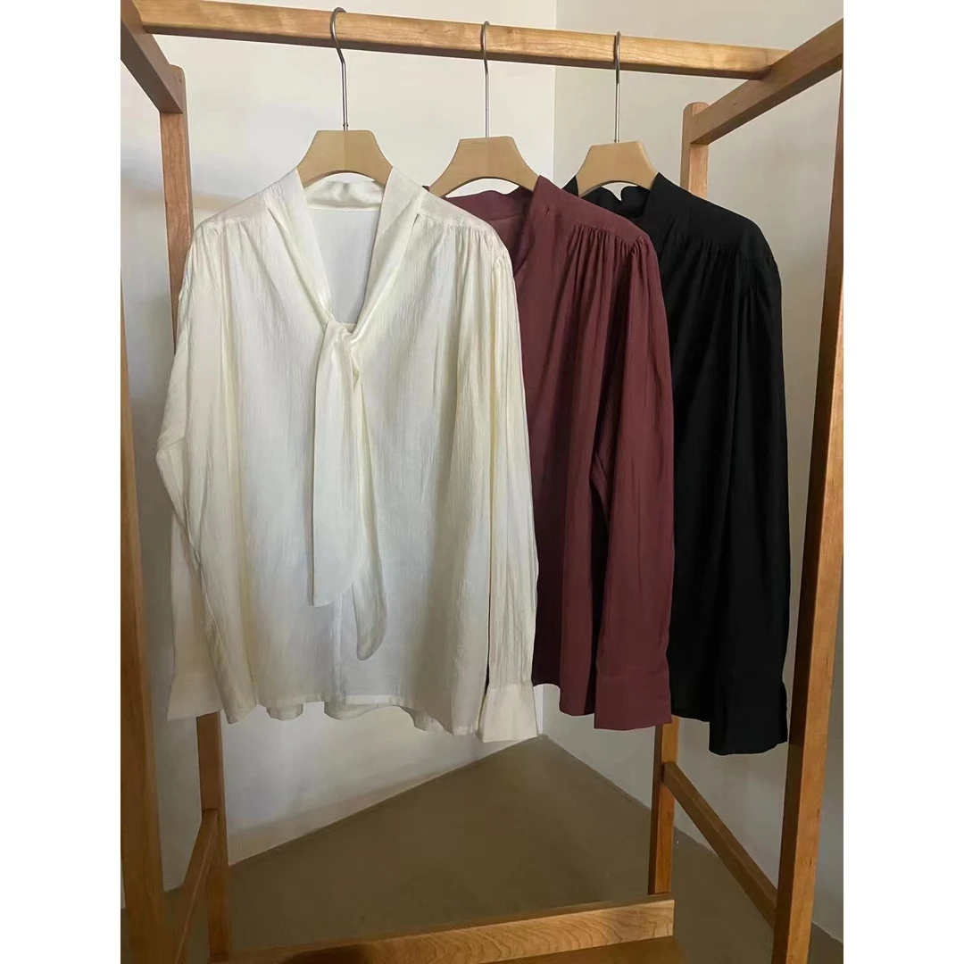 Z-011飘带长袖上衣