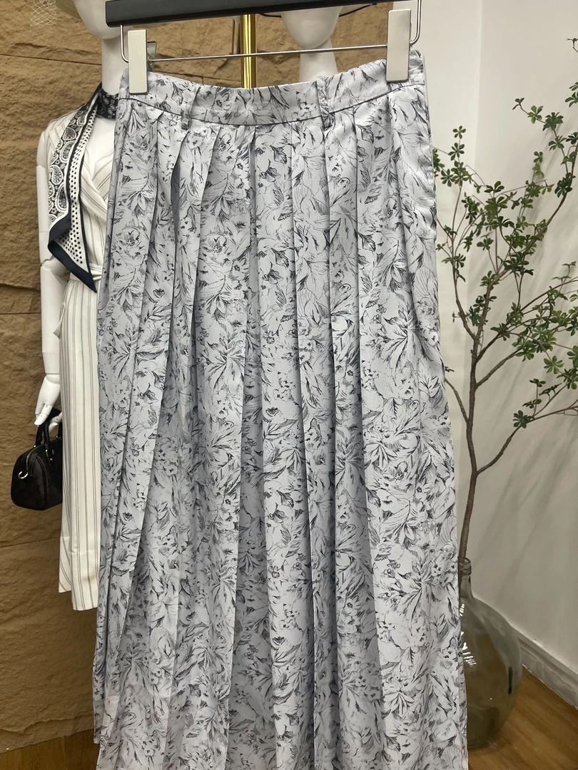 25s春季新款流光高腰A型半裙（25BQ2991）【】