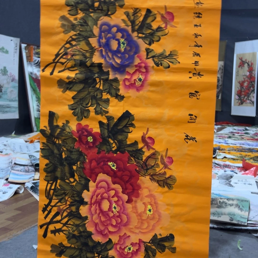 国画国画作品画心一张