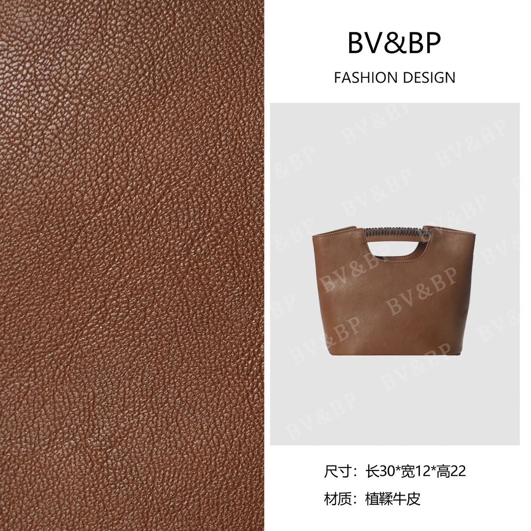 BV&BP· 原创设计 真皮高定手提单肩包BNT_117棕色