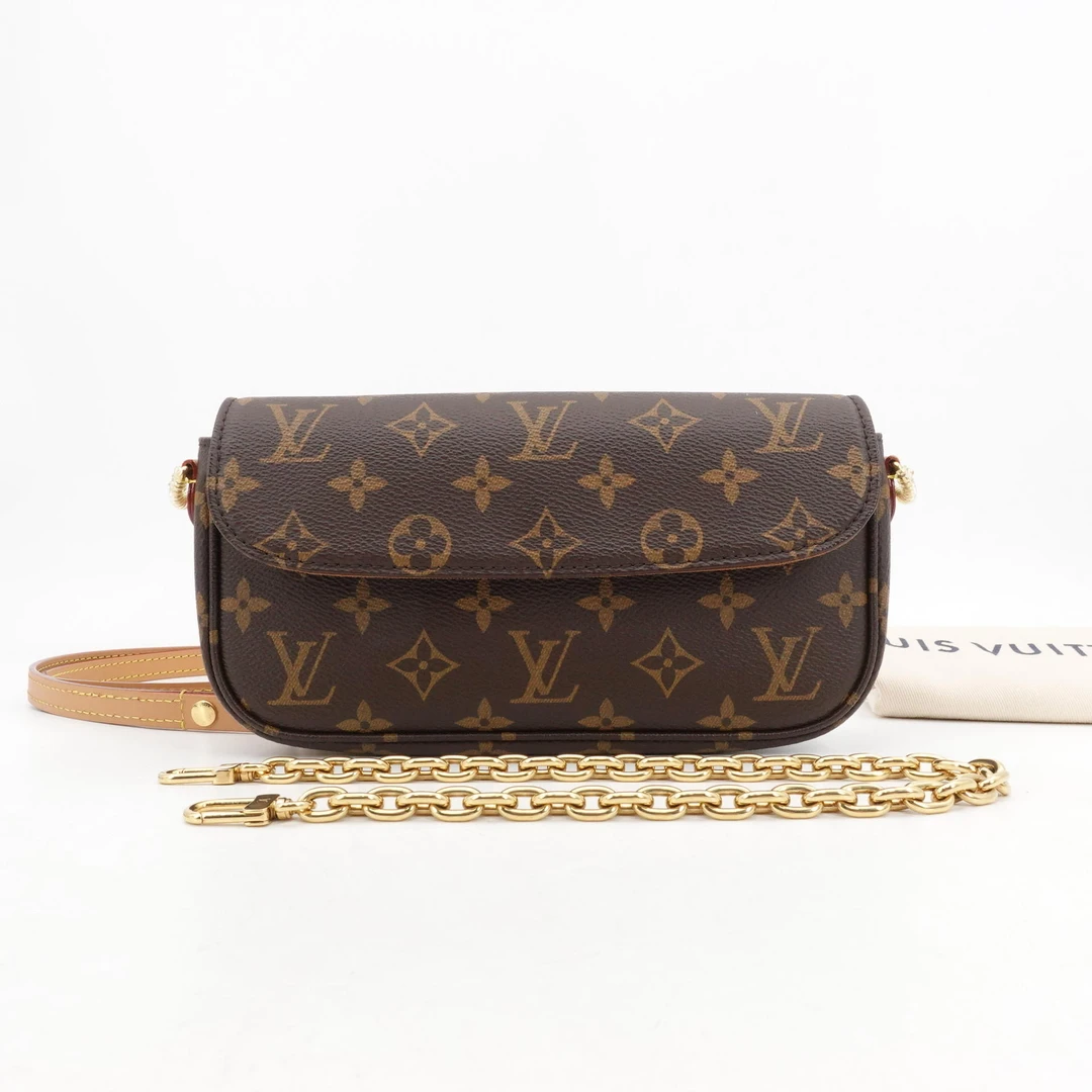 95新 LouisVuitton/路易威登 GGS路易威登 ivy老花金扣/34947005