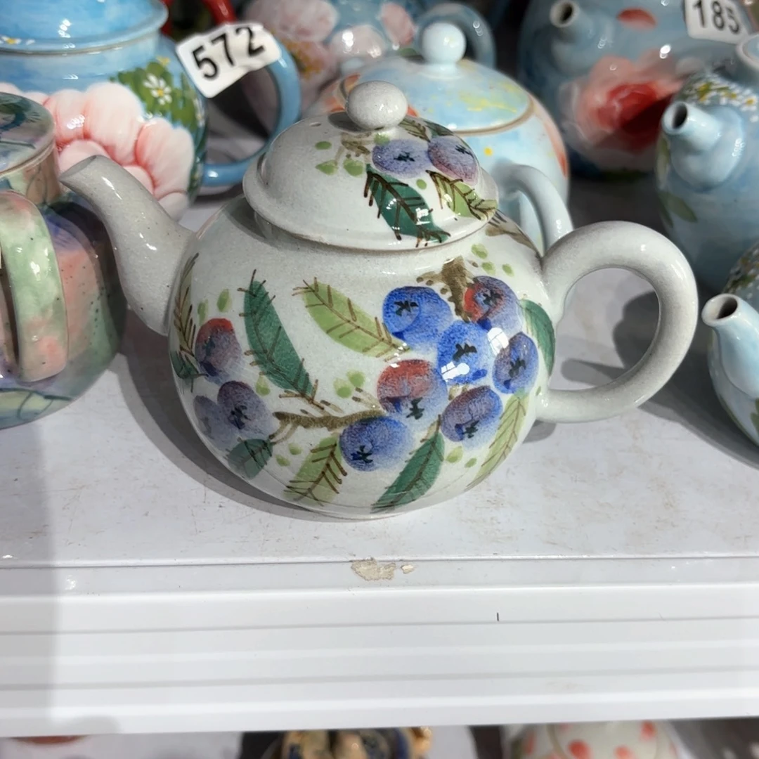 景德镇手绘高温釉下彩陶瓷茶具