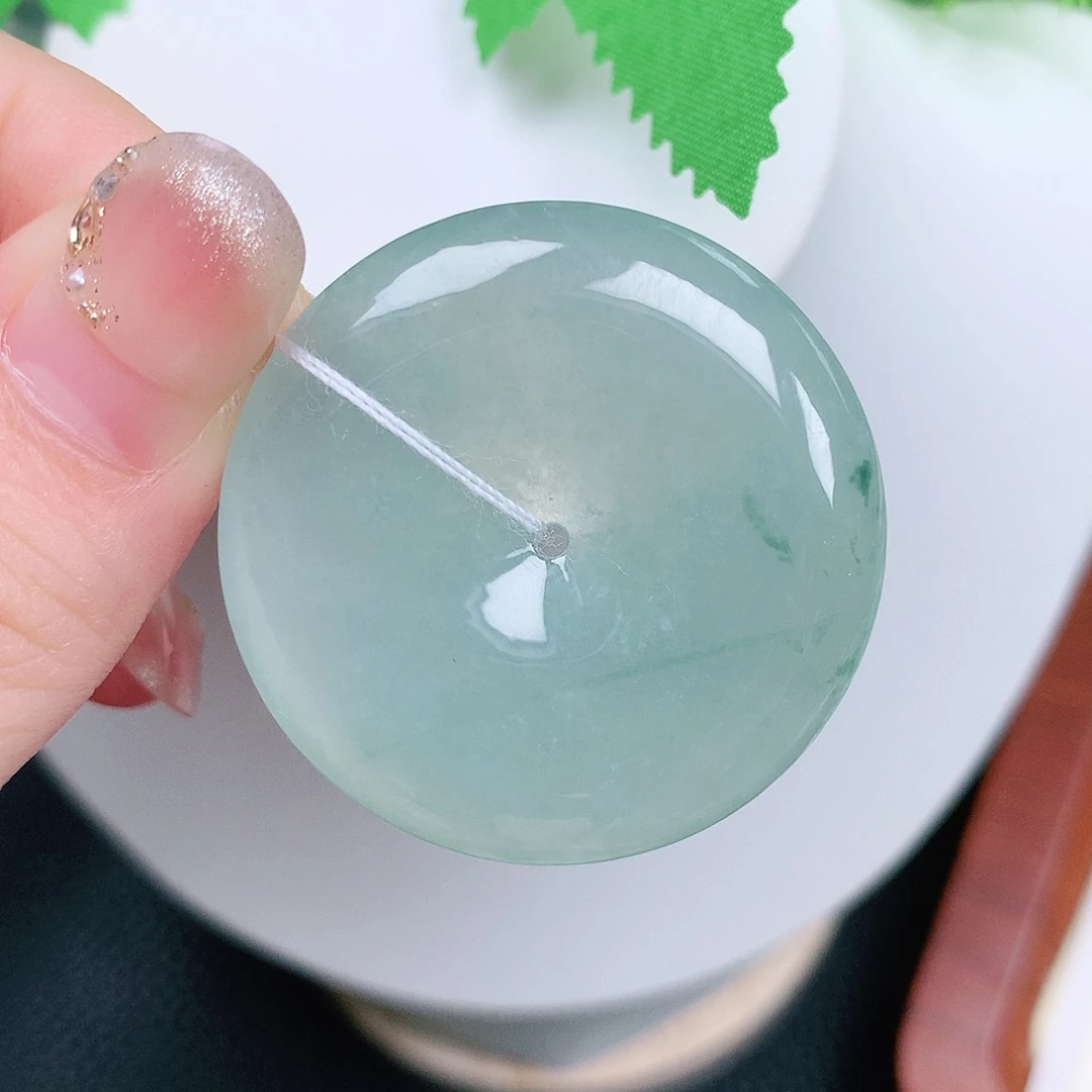 翡翠未镶嵌颈饰平安35.1-5.8