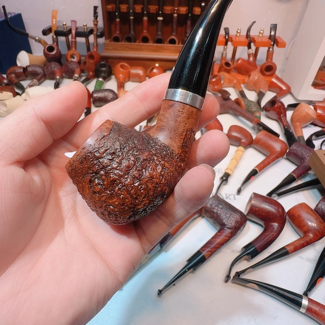 D***e意大利，玛仕石楠木工艺品烟斗