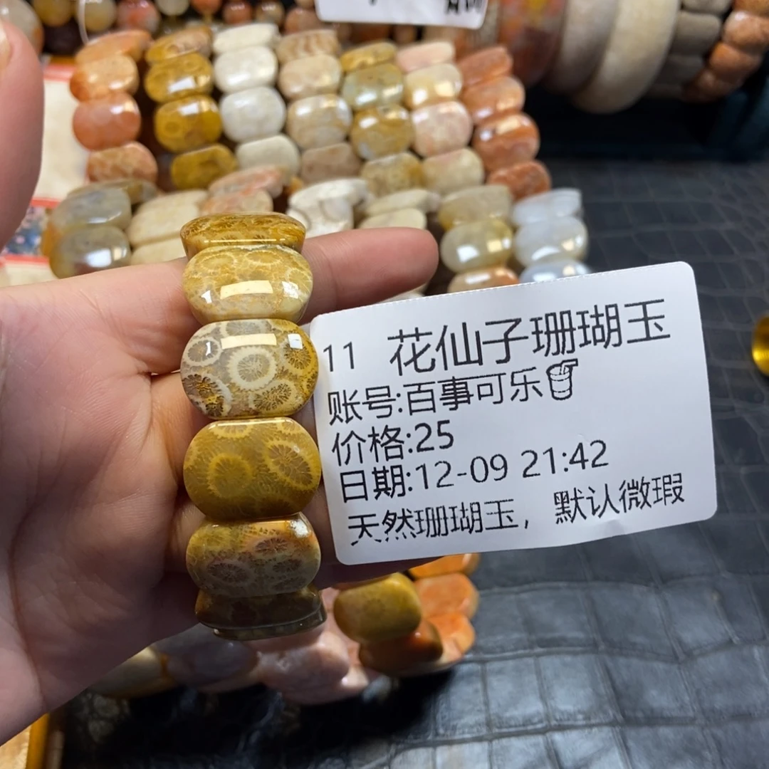 百****硅化珊瑚（珊瑚玉）未镶嵌珠宝半成品11