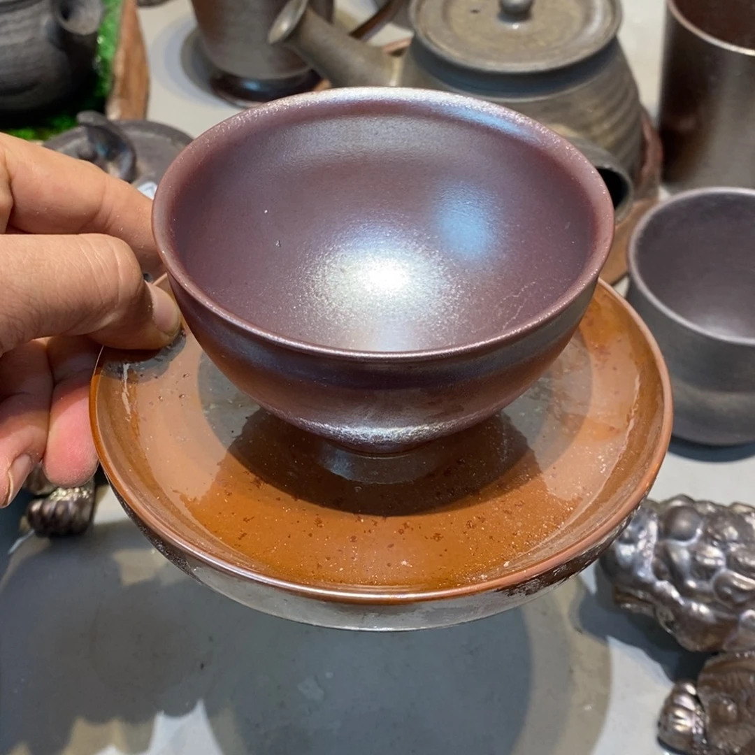 柴烧茶具陶瓷杯子