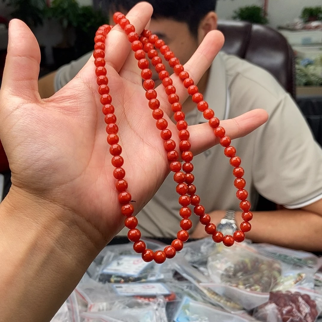 南红玛瑙未镶嵌颈饰颜色多样性发拍一发一