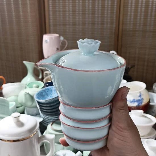 陶瓷盖碗茶杯茶叶罐主人杯