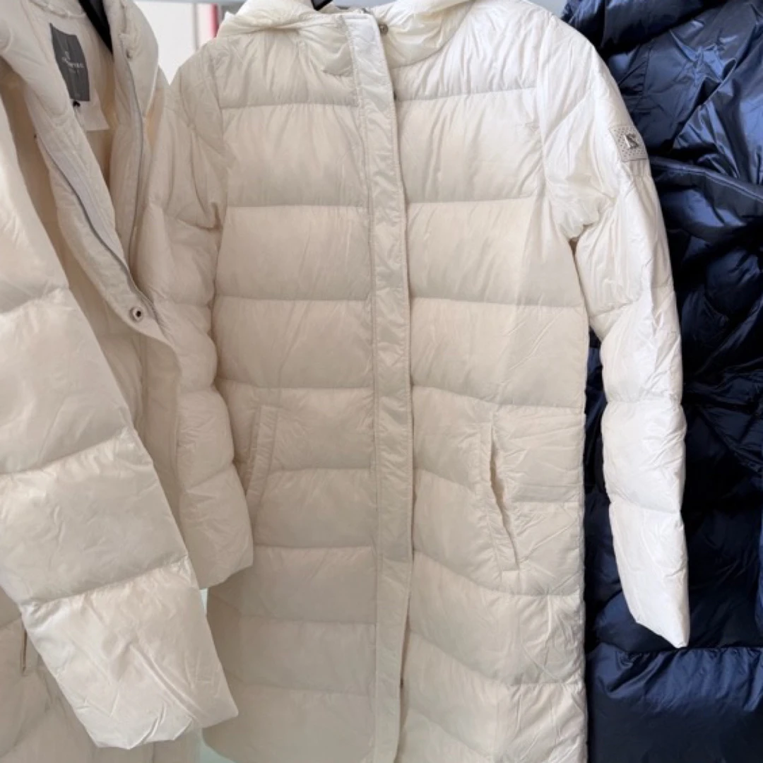 sn长款过膝鸭绒服男女同款冬季加厚韩版潮流情侣连帽保暖外套