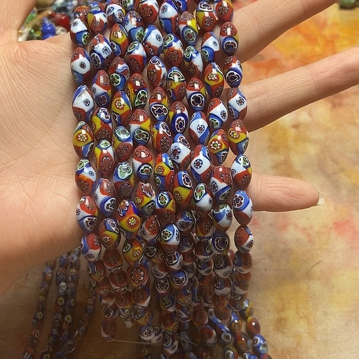 玻璃颈饰大千花链子一条015