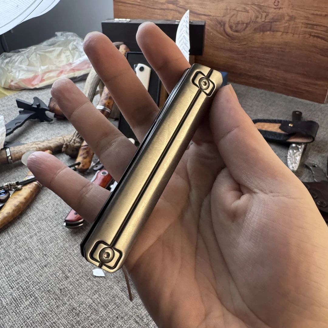 收藏定制s35vn钢多功能户外露营工具