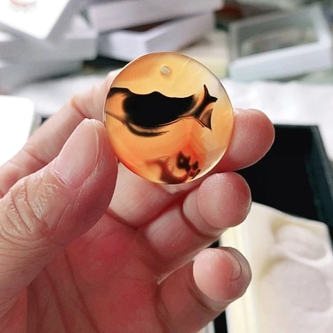 玛瑙/玉髓颈饰未镶嵌小***8