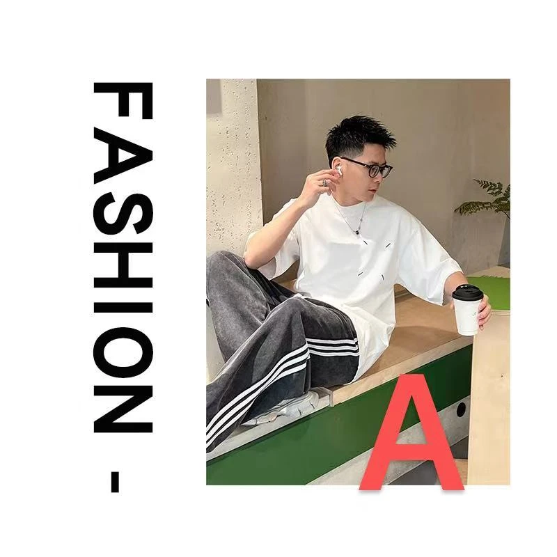 【A01-A30】新款男士欧货重工休闲百搭男装潮流休闲男款短袖