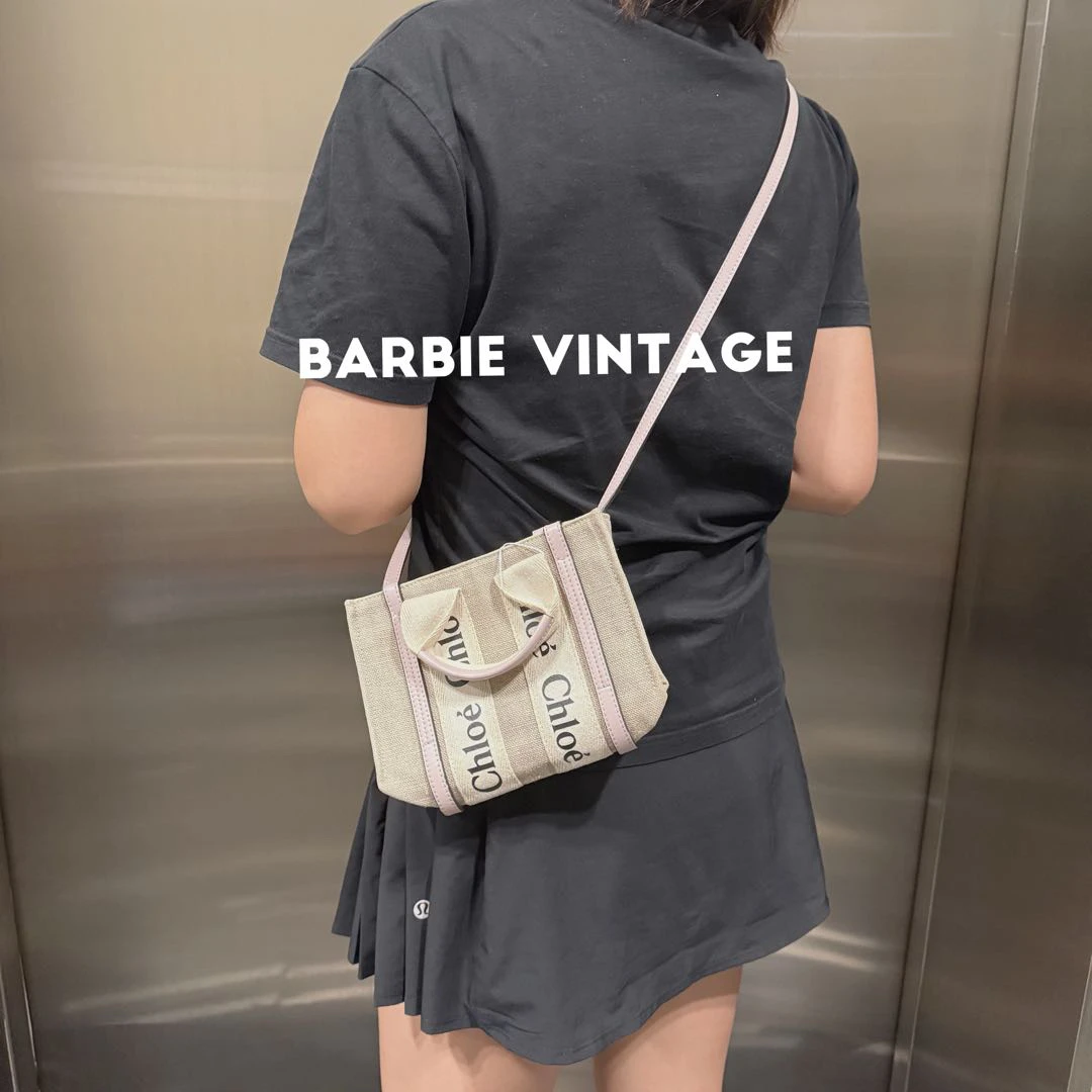 95新 Chloe/蔻依 chloe帆布迷你托特/9416