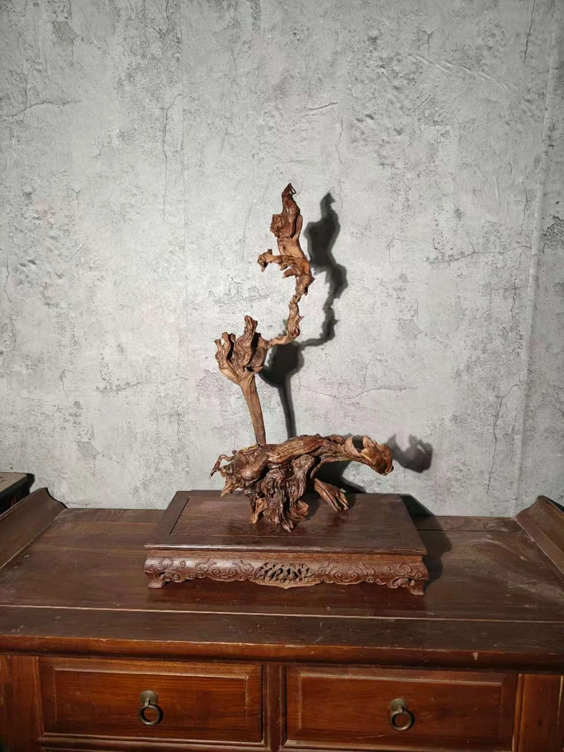 云南绿皮刺组合根艺 自然禅意 茶空间摆件 家居摆件