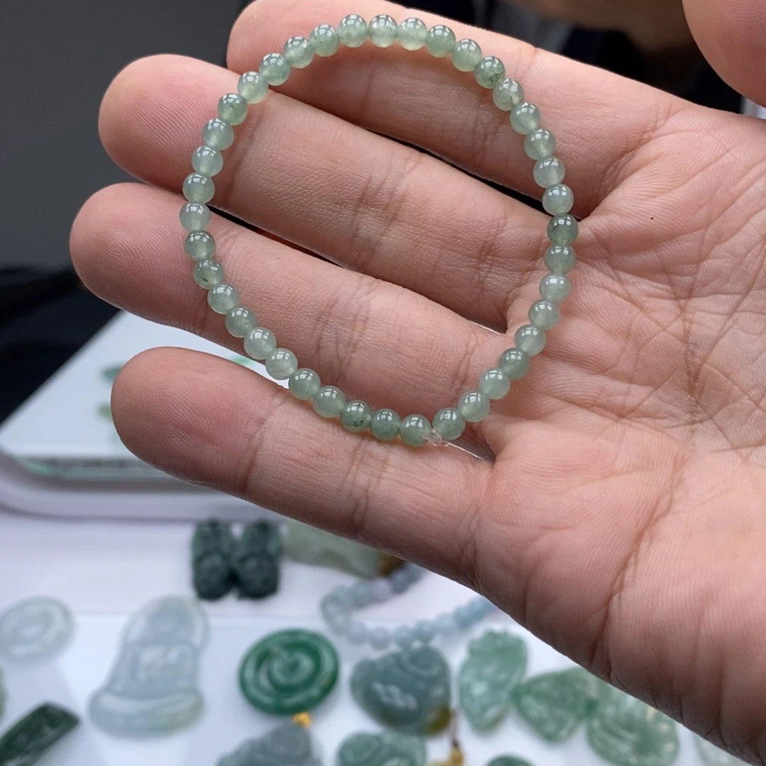 翡翠未镶嵌手链天然a货翡翠84