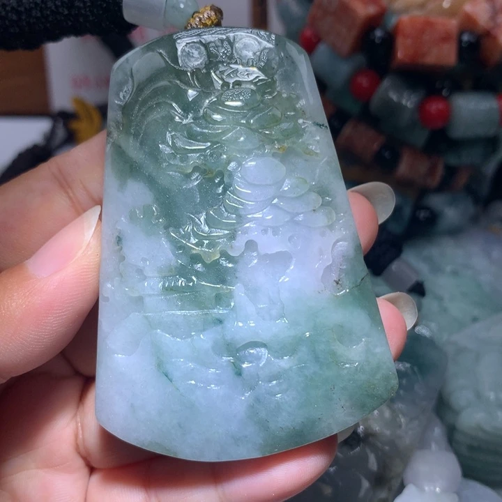 颈饰未镶嵌翡翠保真天然A货翡翠