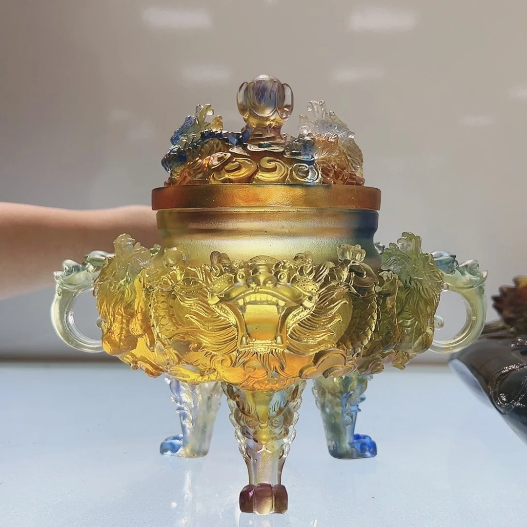 【闪购商品】手工艺品琉璃扭转乾坤香炉