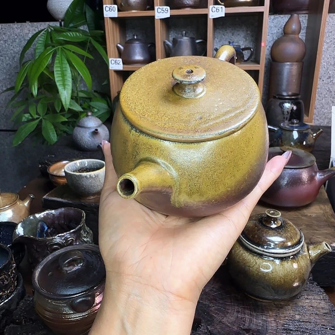 壶建水紫陶柴烧壶300cc