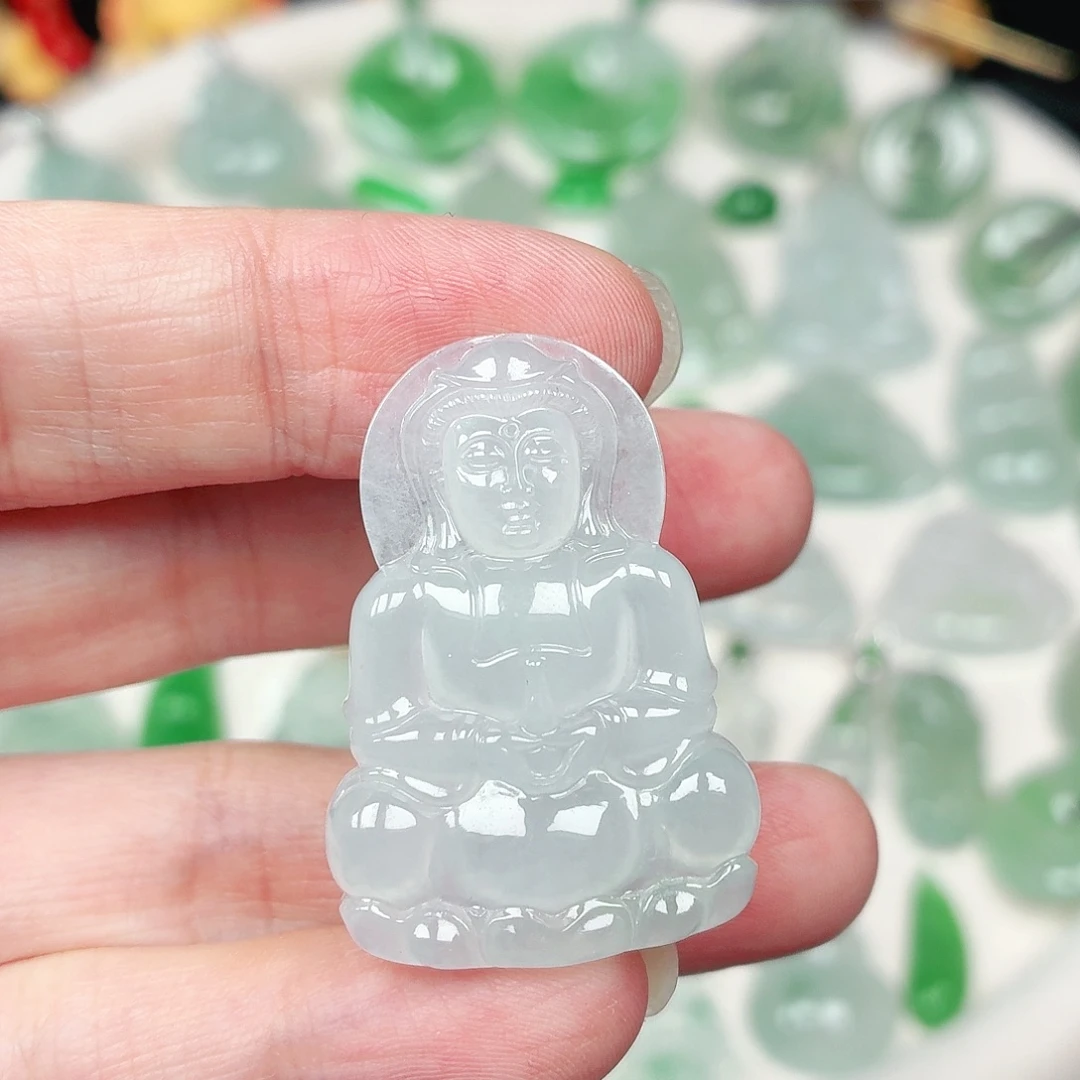 翡翠未镶嵌颈饰缅甸天然A货翡翠