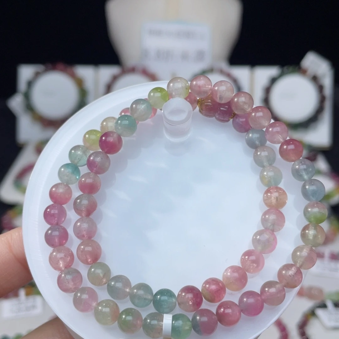 未镶嵌手串碧玺6.2mm±